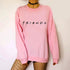 Women's Casual Sweatshirt - Letter Red L - menochic